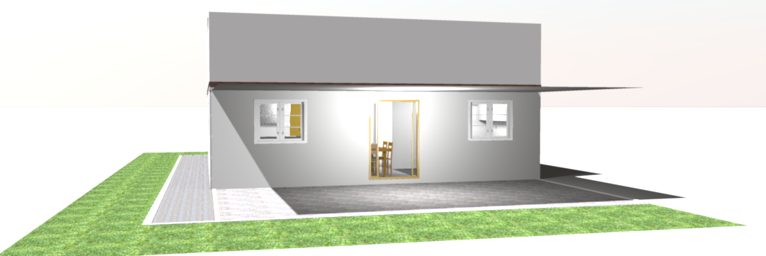 Vue extérieure avec terrasse